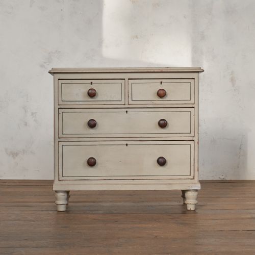 ANTIQUE PAINTED CHEST OF DRAWERS - ADDITIONAL PHOTO 2