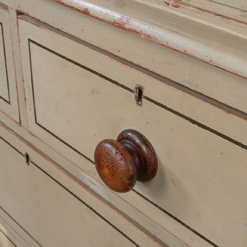 ANTIQUE PAINTED CHEST OF DRAWERS - ADDITIONAL PHOTO 5
