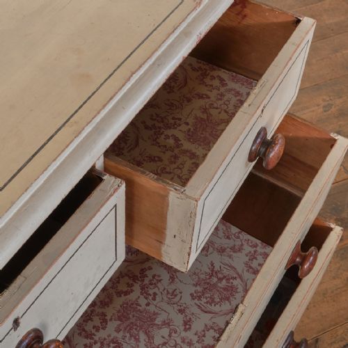 ANTIQUE PAINTED CHEST OF DRAWERS - ADDITIONAL PHOTO 9