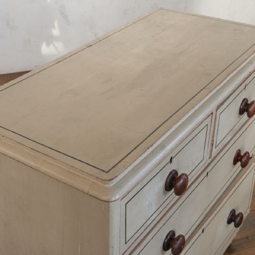 ANTIQUE PAINTED CHEST OF DRAWERS - ADDITIONAL PHOTO 12