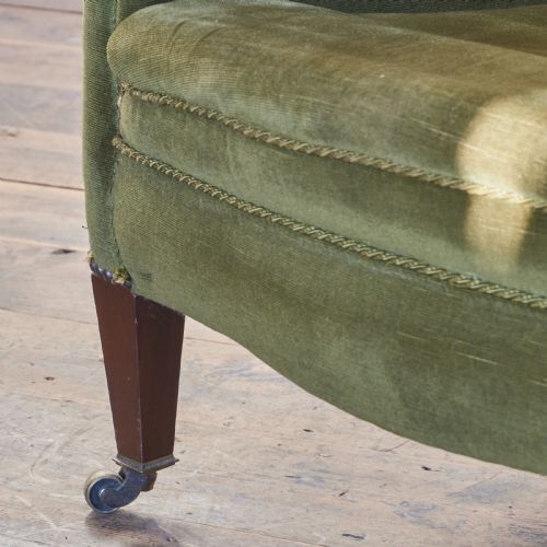 HAMPTON AND SONS GREEN WING BACK CHAIR - ADDITIONAL PHOTO 7