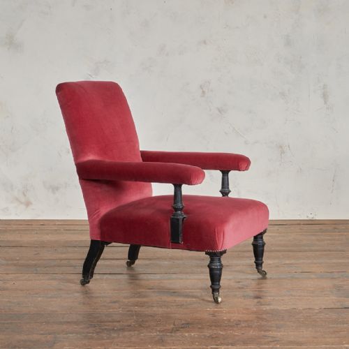 ANTIQUE OPEN ARMCHAIR BY MORISON AND CO EDINBURGH - ADDITIONAL PHOTO 5