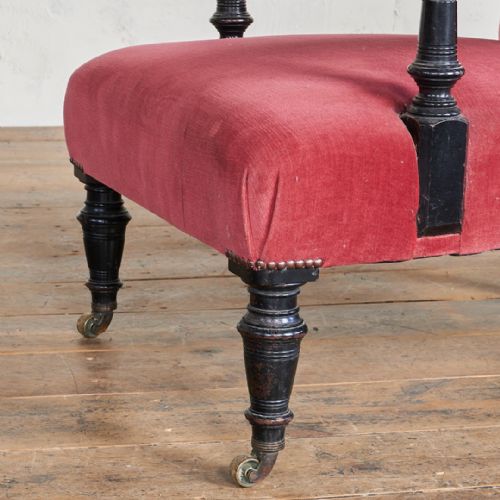 ANTIQUE OPEN ARMCHAIR BY MORISON AND CO EDINBURGH - ADDITIONAL PHOTO 8