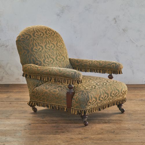 ANTIQUE OPEN ARMCHAIR BY JMILLS - ADDITIONAL PHOTO 2