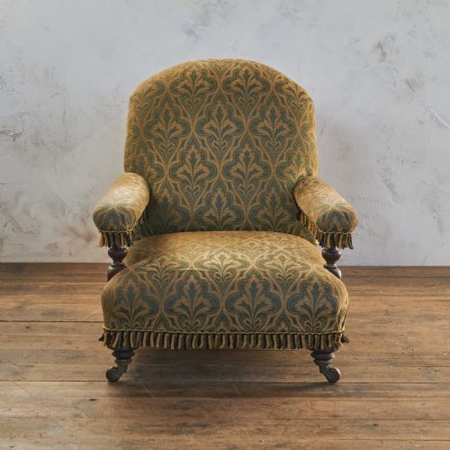 ANTIQUE OPEN ARMCHAIR BY JMILLS - ADDITIONAL PHOTO 3