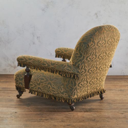 ANTIQUE OPEN ARMCHAIR BY JMILLS - ADDITIONAL PHOTO 5