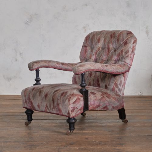 ANTIQUE OPEN ARMCHAIR IN THE STYLE OF SHOOLBRED - ADDITIONAL PHOTO 2