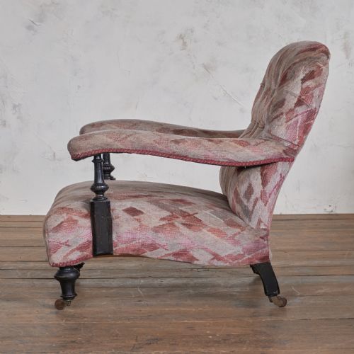 ANTIQUE OPEN ARMCHAIR IN THE STYLE OF SHOOLBRED - ADDITIONAL PHOTO 3