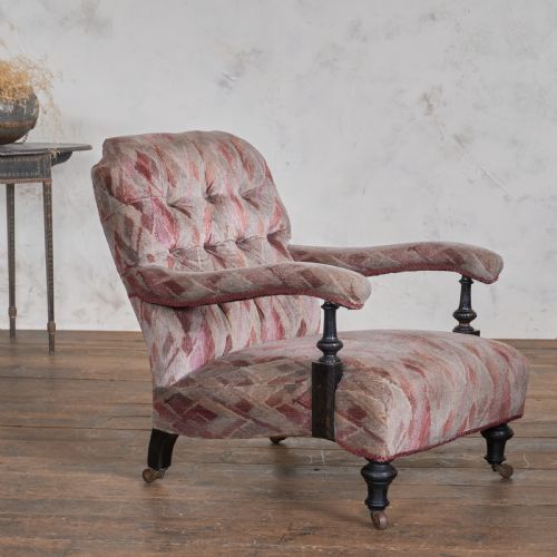ANTIQUE OPEN ARMCHAIR IN THE STYLE OF SHOOLBRED - ADDITIONAL PHOTO 9