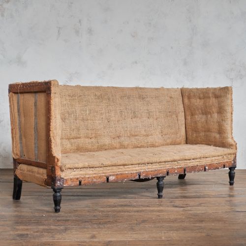 ANTIQUE SQUARE BACK SOFA DECONSTRUCTED - ADDITIONAL PHOTO 4