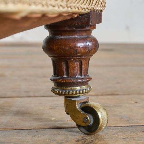 HOWARD AND SONS OPEN ARMCHAIR GOLD - ADDITIONAL PHOTO 4