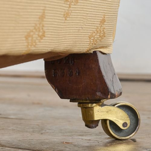 HOWARD AND SONS OPEN ARMCHAIR GOLD - ADDITIONAL PHOTO 5