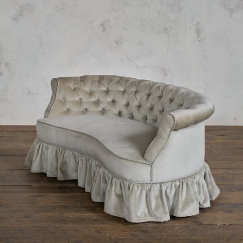 antique hindley sons kidney sofa - CATEGORY: ANTIQUE SOFAS - DATED 19TH CENTURY