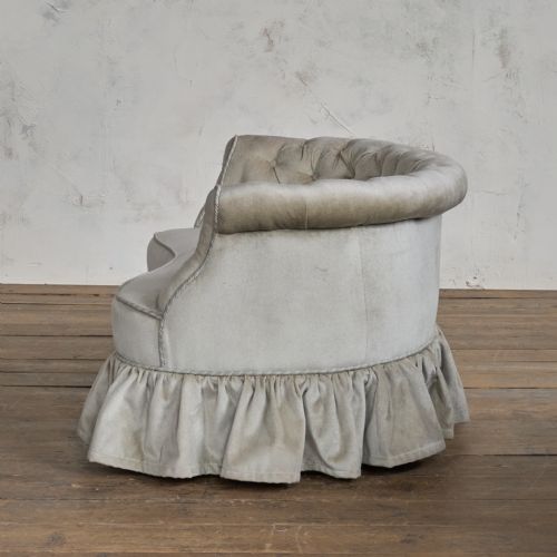 ANTIQUE HINDLEY SONS KIDNEY SOFA - ADDITIONAL PHOTO 5