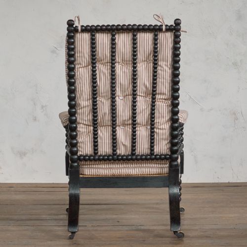 ANTIQUE BOBBIN CHAIR EBONISED - ADDITIONAL PHOTO 5
