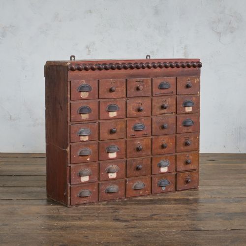 ANTIQUE FRENCH IRONMONGERS DRAWERS - ADDITIONAL PHOTO 1