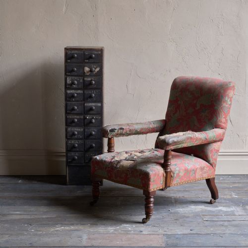 ANTIQUE OPEN ARMCHAIR BY GILLOWS - ADDITIONAL PHOTO 11