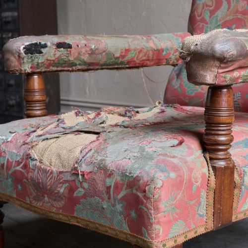 ANTIQUE OPEN ARMCHAIR BY GILLOWS - ADDITIONAL PHOTO 6