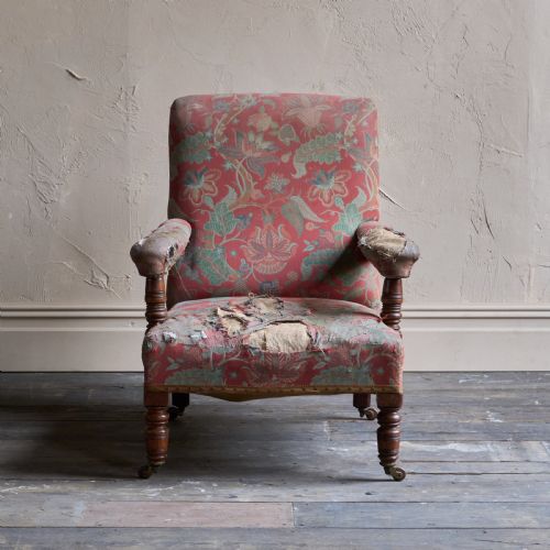 ANTIQUE OPEN ARMCHAIR BY GILLOWS - ADDITIONAL PHOTO 7