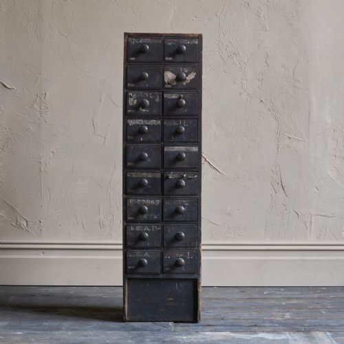 ANTIQUE FRENCH IRONMONGERS DRAWERS - ADDITIONAL PHOTO 2