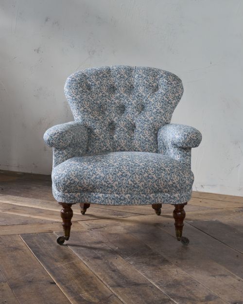 HOWARD AND SONS ARMCHAIR EARLY MID 19TH CENTURY - ADDITIONAL PHOTO 1