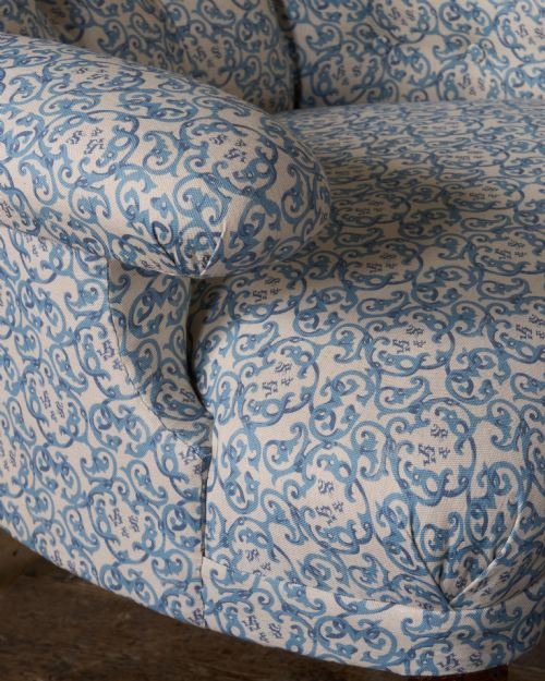 HOWARD AND SONS ARMCHAIR EARLY MID 19TH CENTURY - ADDITIONAL PHOTO 7
