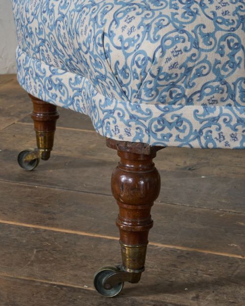 HOWARD AND SONS ARMCHAIR EARLY MID 19TH CENTURY - ADDITIONAL PHOTO 9