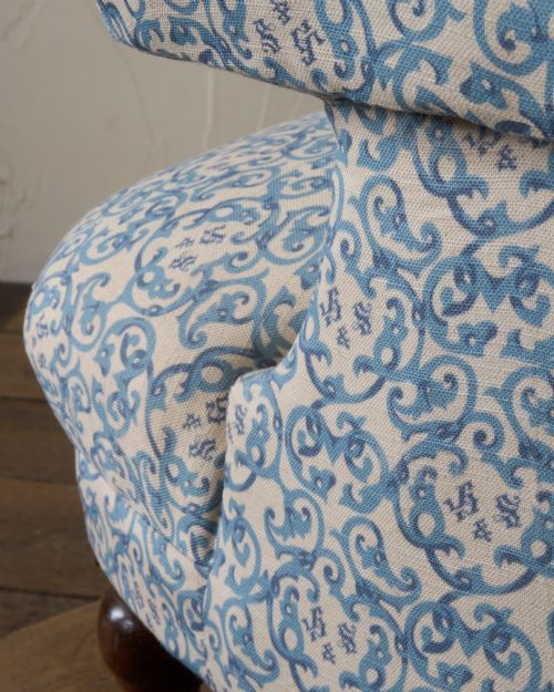 HOWARD AND SONS ARMCHAIR EARLY MID 19TH CENTURY - ADDITIONAL PHOTO 12