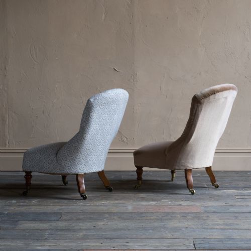PAIR OF EARLY HOWARD AND SONS BEDROOM CHAIRS - ADDITIONAL PHOTO 8