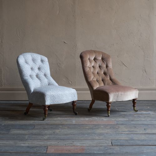 PAIR OF EARLY HOWARD AND SONS BEDROOM CHAIRS - ADDITIONAL PHOTO 9