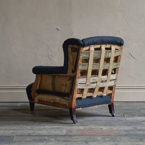 ANTIQUE ARMCHAIR LOW WINGBACK - ADDITIONAL PHOTO 5