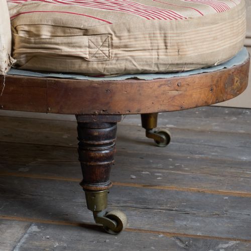 REGENCY CHAISE LONGUE IN ORIGINAL TICKING - ADDITIONAL PHOTO 9