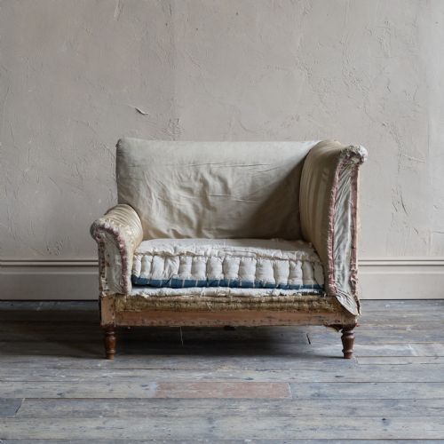 ANTIQUE CORNER ARMCHAIR SQUAB SEAT - ADDITIONAL PHOTO 1