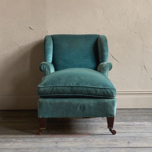 ANTIQUE LONG ARMCHAIR BY WILLIAM BIRCH - ADDITIONAL PHOTO 1