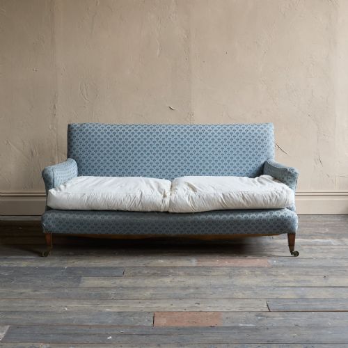 PAIR OF HOWARD STYLE SOFAS LATE 19THEARLY 20TH CENTURY - ADDITIONAL PHOTO 2