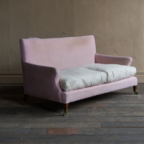 PAIR OF HOWARD STYLE SOFAS LATE 19THEARLY 20TH CENTURY - ADDITIONAL PHOTO 5