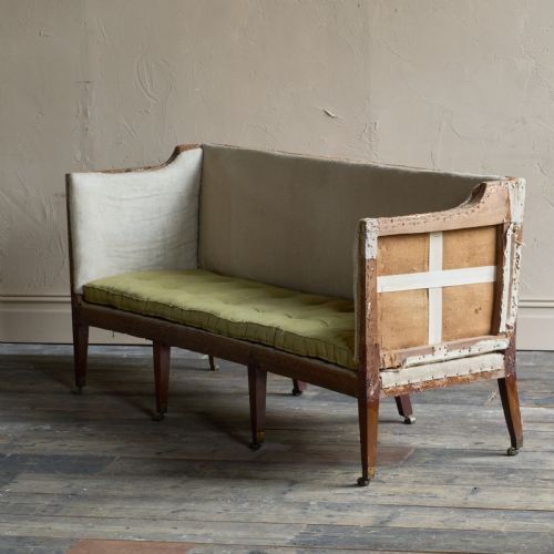 GEORGIAN SQUARE BACK SOFA 8 LEGS - ADDITIONAL PHOTO 1