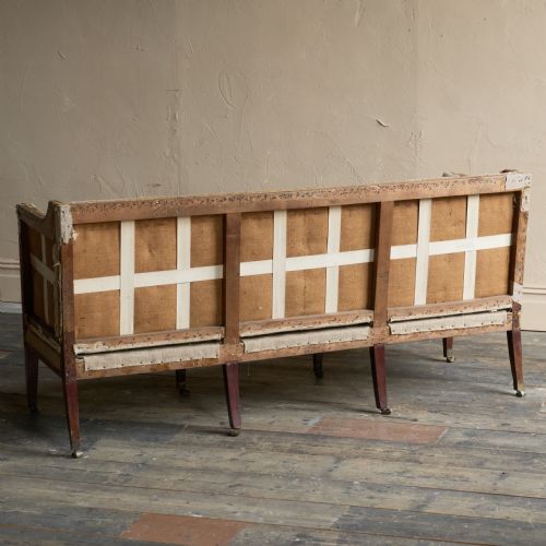 GEORGIAN SQUARE BACK SOFA 8 LEGS - ADDITIONAL PHOTO 5