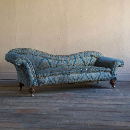 ANTIQUE CHAISE LONGUE ATT' TO JMILLS - ADDITIONAL PHOTO 2