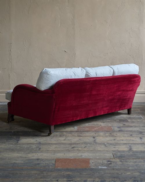 ANTIQUE HOWARD STYLE DEEPSEATED COUNTRY HOUSE SOFA WHYTOCK AND REID - ADDITIONAL PHOTO 5