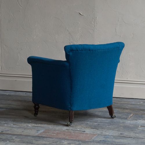 ANTIQUE WOODSTOCK STYLE TUB ARMCHAIR - ADDITIONAL PHOTO 2