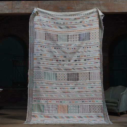 Moroccan Kilim Rug - Sabra Cactus Silk