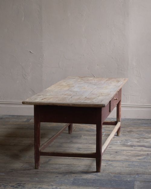 SWEDISH FALU PAINT KITCHEN TABLE - ADDITIONAL PHOTO 1