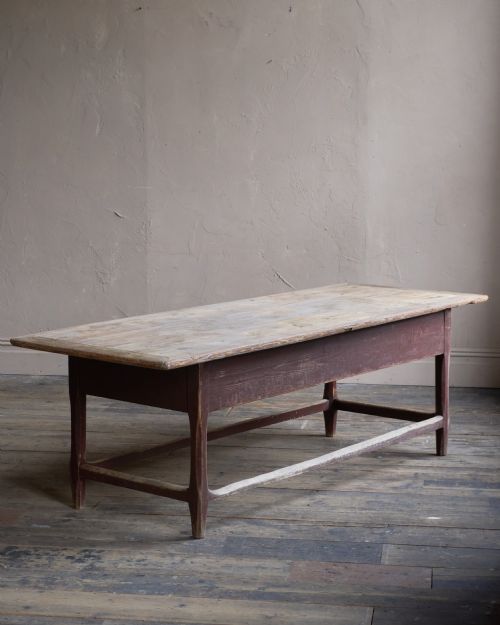 SWEDISH FALU PAINT KITCHEN TABLE - ADDITIONAL PHOTO 3