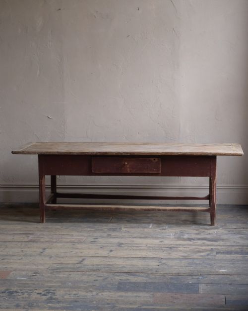 SWEDISH FALU PAINT KITCHEN TABLE - ADDITIONAL PHOTO 5