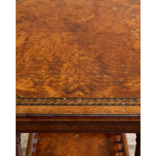 GILLOWS AMBOYNA SIDE TABLE WITH PARCEL GILT - ADDITIONAL PHOTO 9