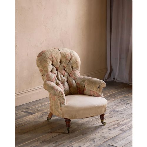 ANTIQUE SPOON BACK ARMCHAIR BY HOLLAND SONS
