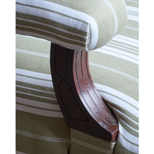 19TH CENTURY OVERSIZED OPEN ARMCHAIR - ADDITIONAL PHOTO 10