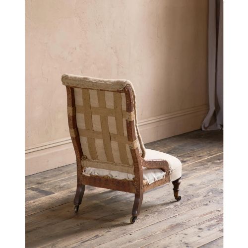 AN EARLY HOWARD AND SONS CHAIR - ADDITIONAL PHOTO 5