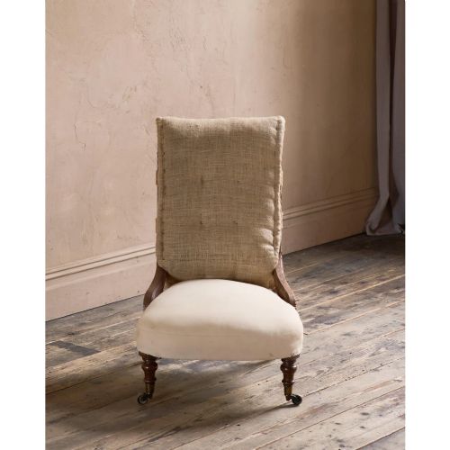 AN EARLY HOWARD AND SONS CHAIR - ADDITIONAL PHOTO 2